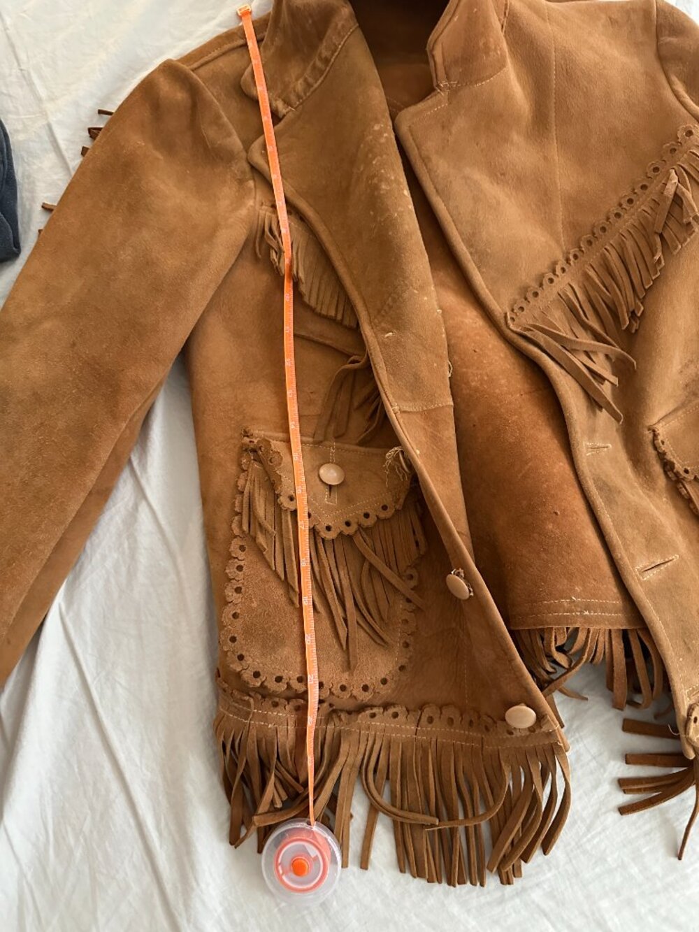 Vintage Suede Fringed Jacket - Picture 7 of 16